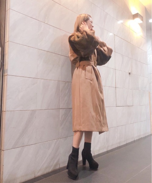 R&E（アールアンドイー）の「【20AW新作】【R&E】ストーム付きセンターシームショートブーツ（ブーツ・レディース・ブラック/ブラック系その他・LL/S/M/L）」の12枚目の写真