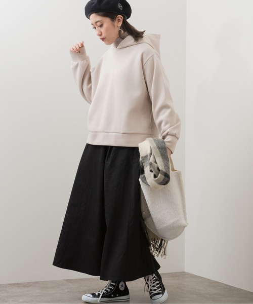 Ambre Neige（アンブルネージュ）の「【パウダーのようなさらさら感。マシュマロのようなもちもち感。】パウダリーパーカー／WEB/EC限定商品（パーカー・レディース・ホワイト/モカ/グレー系その他・MEDIUM/LARGE）」の20枚目の写真