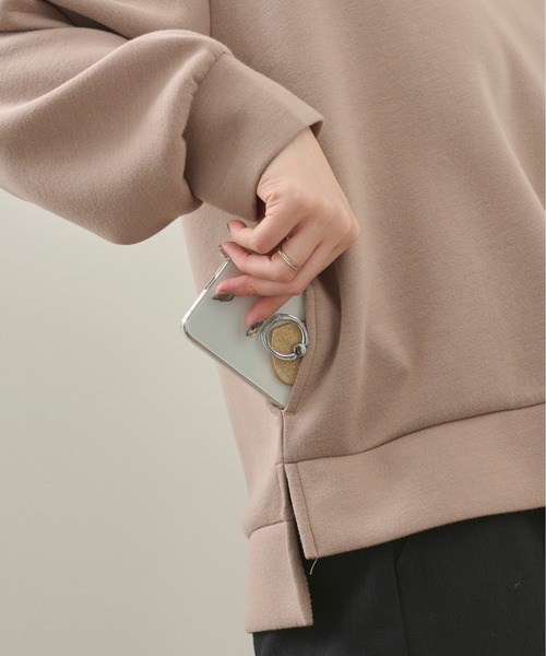 Ambre Neige（アンブルネージュ）の「【パウダーのようなさらさら感。マシュマロのようなもちもち感。】パウダリーパーカー／WEB/EC限定商品（パーカー・レディース・ホワイト/モカ/グレー系その他・MEDIUM/LARGE）」の22枚目の写真