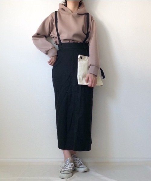 Ambre Neige（アンブルネージュ）の「【パウダーのようなさらさら感。マシュマロのようなもちもち感。】パウダリーパーカー／WEB/EC限定商品（パーカー・レディース・ホワイト/モカ/グレー系その他・MEDIUM/LARGE）」の7枚目の写真