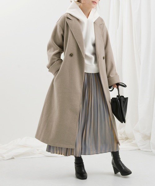 Ambre Neige（アンブルネージュ）の「【パウダーのようなさらさら感。マシュマロのようなもちもち感。】パウダリーパーカー／WEB/EC限定商品（パーカー・レディース・ホワイト/モカ/グレー系その他・MEDIUM/LARGE）」の12枚目の写真