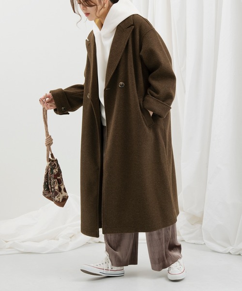 Ambre Neige（アンブルネージュ）の「【パウダーのようなさらさら感。マシュマロのようなもちもち感。】パウダリーパーカー／WEB/EC限定商品（パーカー・レディース・ホワイト/モカ/グレー系その他・MEDIUM/LARGE）」の13枚目の写真