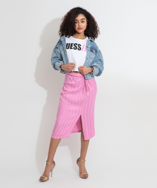 Guess（ゲス）の「80s Teddy Denim Jacket（デニムジャケット・レディース・ライトインディゴブルー・X-SMALL/SMALL/MEDIUM/LARGE）」の5枚目の写真