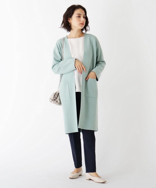 Noble - NOBLE  新品♡ ブライトネップロングカーデ♡ Noble ブライトネップロングカーデ/ニット レディース