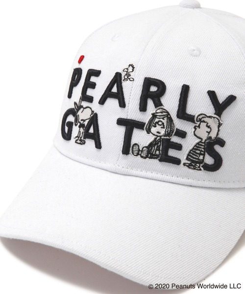 Snoopy ロゴキャップ キャップ Pearly Gates 帽子 Pearly キャップ Snoopy Pearly Gates パーリーゲイツ のファッション