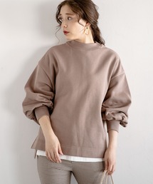 mysty woman | ボリュームスリーブ裏起毛プルオーバー 925382(Tシャツ/カットソー)