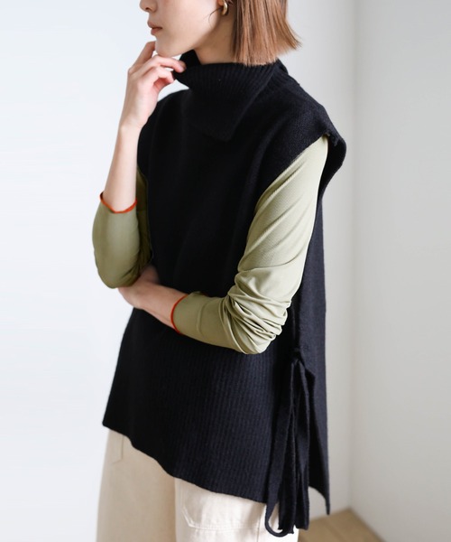 select MOCA（セレクトモカ）の「2021 SS ハイネックリンキングニュアンストップス（Tシャツ/カットソー・レディース・ブルー/グリーン/アイボリー・FREE）」の11枚目の写真