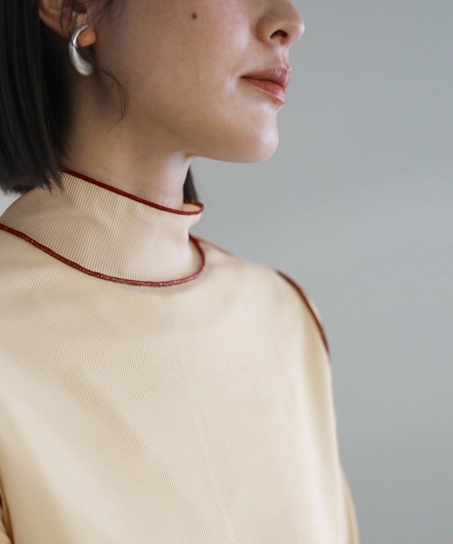 select MOCA（セレクトモカ）の「2021 SS ハイネックリンキングニュアンストップス（Tシャツ/カットソー・レディース・ブルー/グリーン/アイボリー・FREE）」の14枚目の写真