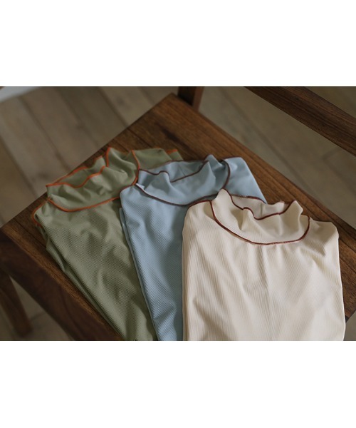 select MOCA（セレクトモカ）の「2021 SS ハイネックリンキングニュアンストップス（Tシャツ/カットソー・レディース・ブルー/グリーン/アイボリー・FREE）」の18枚目の写真