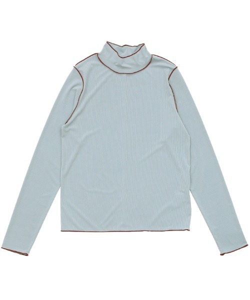 select MOCA（セレクトモカ）の「2021 SS ハイネックリンキングニュアンストップス（Tシャツ/カットソー・レディース・ブルー/グリーン/アイボリー・FREE）」の20枚目の写真