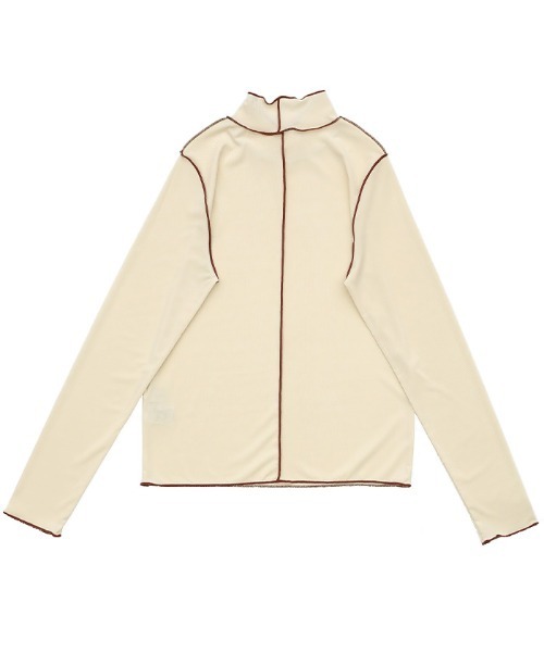 select MOCA（セレクトモカ）の「2021 SS ハイネックリンキングニュアンストップス（Tシャツ/カットソー・レディース・ブルー/グリーン/アイボリー・FREE）」の22枚目の写真