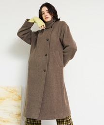 MAISON SPECIAL | super100’ｓショートビーバーハイネックコート【MAISON SPECIAL/メゾンスペシャル】(ステンカラーコート)