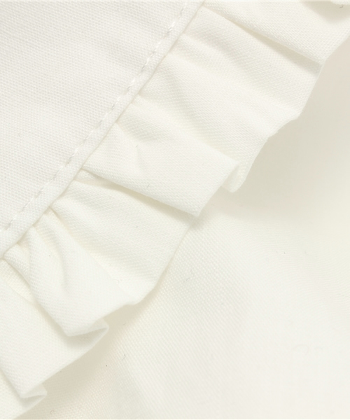 WEGO（ウィゴー）の「WEGO/リボン付きフリル付け襟（マフラー・レディース・ホワイト・FREE）」の2枚目の写真