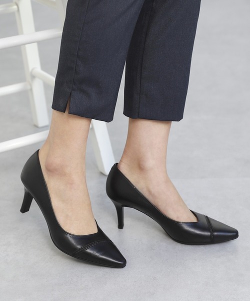 HIMIKO（ヒミコ）の「【Made in Japan】【HIMIKO】プレーンパンプス/611111（パンプス・レディース・ブラック/グレー/ピンク・22.5cm/23.5cm/24.5cm/23.0cm/24.0cm/22.0cm/25.0cm/25.5cm）」の2枚目の写真