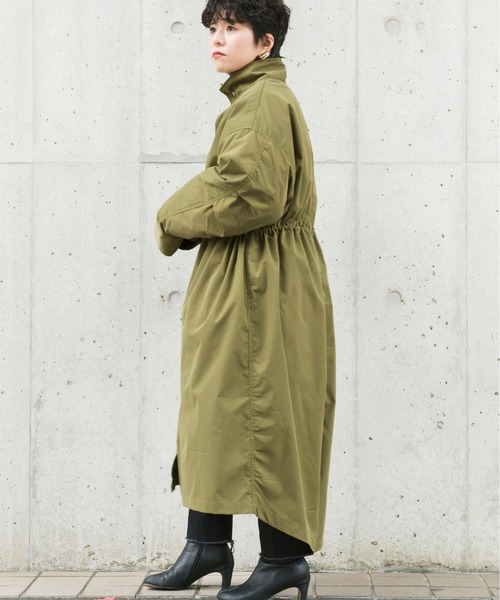 Ambre Neige（アンブルネージュ）の「キルティングライナー付きタックスリーブモッズコート／【WEB/EC限定商品】（モッズコート・レディース・ブラック/ベージュ/カーキ・FREE）」の9枚目の写真