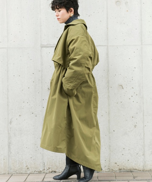 Ambre Neige（アンブルネージュ）の「キルティングライナー付きタックスリーブモッズコート／【WEB/EC限定商品】（モッズコート・レディース・ブラック/ベージュ/カーキ・FREE）」の8枚目の写真