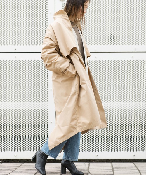 Ambre Neige（アンブルネージュ）の「キルティングライナー付きタックスリーブモッズコート／【WEB/EC限定商品】（モッズコート・レディース・ブラック/ベージュ/カーキ・FREE）」の20枚目の写真