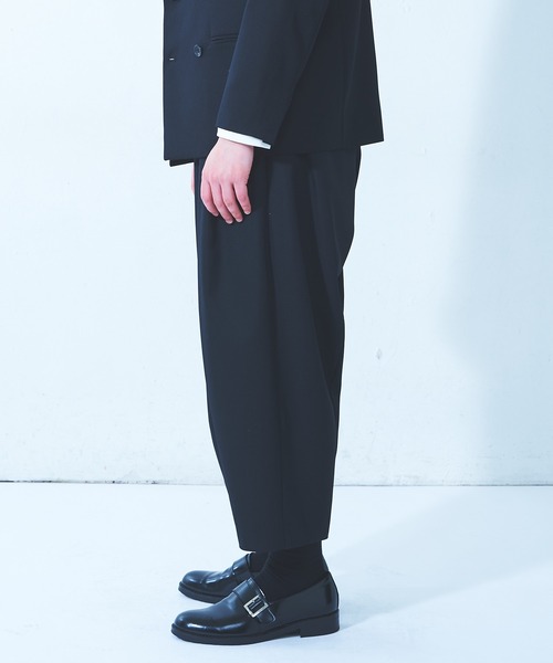 Lui'sのオリジナルファブリックウール混 オーバージャケット&バルーンパンツ Lui's（ルイス）の「【オリジナルファブリック4×4セットアップ