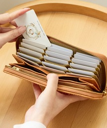 zucchero ズッケロ 長財布 レディース 本革 かぶせ がま口 大容量