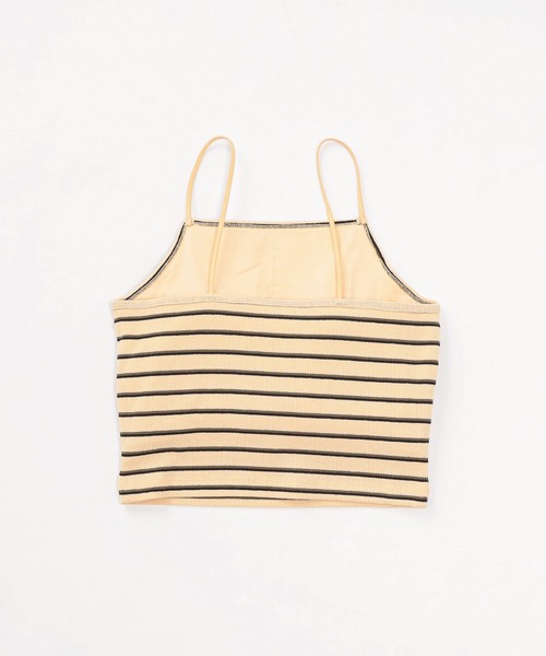 WHO'S WHO gallery（フーズフーギャラリー）の「リブキャミ（キャミソール・レディース・ブラック/グレー/オフホワイト/ベージュ系その他/サックスブルー/ホワイト/グレー系その他/ブラック系その他/グリーン/ブラウン・FREE）」の14枚目の写真