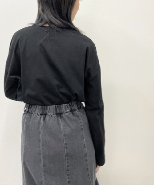 apres jour mignon(アプレジュールミニョン)の「シンプルロゴロンT【ZOZOTOWN限定アイテム】(Tシャツ/カットソー・レディース・アイボリー/ブラック/オフホワイト・X-LARGE/フリー)」の17枚目の写真