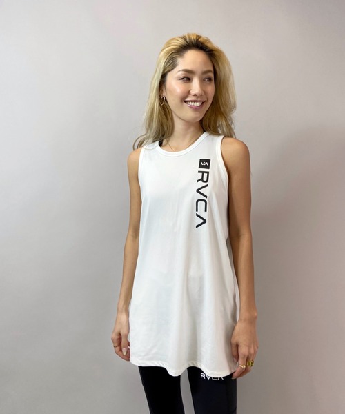 RVCA（ルーカ）の「RVCA/ルーカ  水陸両用ラッシュタンクトップ   BB043-812（タンクトップ・レディース・ホワイト/ブラック・M/S）」の2枚目の写真
