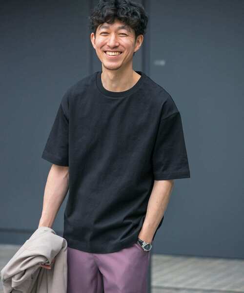 ITEMS URBANRESEARCH（アイテムズ アーバンリサーチ）の「2-PACK ビッグシルエットTシャツ（Tシャツ/カットソー・メンズ・ベージュ/ブルー/ブラック/ゴールド/パープル・LARGE/MEDIUM/SMALL）」の14枚目の写真