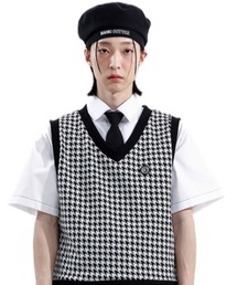 BASIC COTTON | A'GEM/9 × .kom『BASIC COTTON/ベーシックコットン』BCN logo vest/ユニセックス ロゴベスト(ベスト)