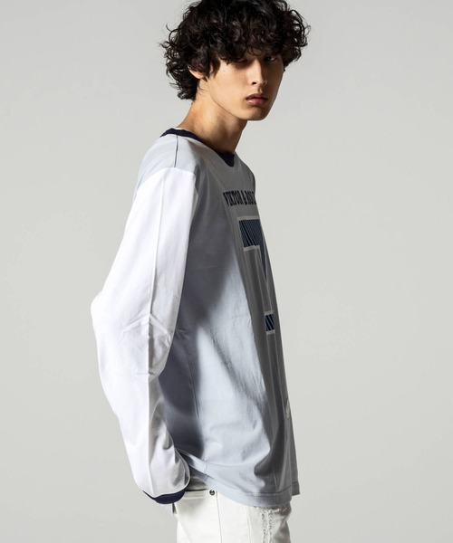 VIKTOR&ROLF（ヴィクター&ロルフ）の「VIKTOR&ROLF(ヴィクター＆ロルフ) 7 ロングTシャツ（Tシャツ/カットソー・メンズ・イエロー/ライトブルー・L/S/M/XL）」の11枚目の写真