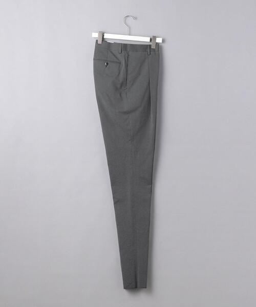 ＜CARUSO（カルーゾ）＞ シアサッカー 1プリーツ パンツ