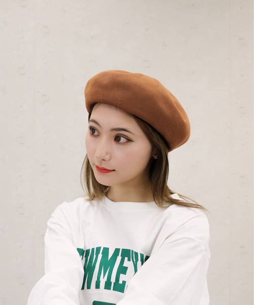 Per sist ence（パーシエンス）の「Per sist ence/パーシエンス　シンプルカラーサーモベレー（ハンチング/ベレー帽・レディース・アイボリー/ブラウン/ベージュ/ブラック/カーキ/グレイッシュベージュ/ブルー・FREE）」の18枚目の写真