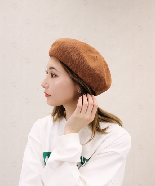 Per sist ence（パーシエンス）の「Per sist ence/パーシエンス　シンプルカラーサーモベレー（ハンチング/ベレー帽・レディース・アイボリー/ブラウン/ベージュ/ブラック/カーキ/グレイッシュベージュ/ブルー・FREE）」の21枚目の写真