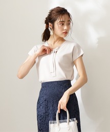 PROPORTION BODY DRESSING | フレンチスリーブボウタイニット / 1211170410(ニット/セーター)