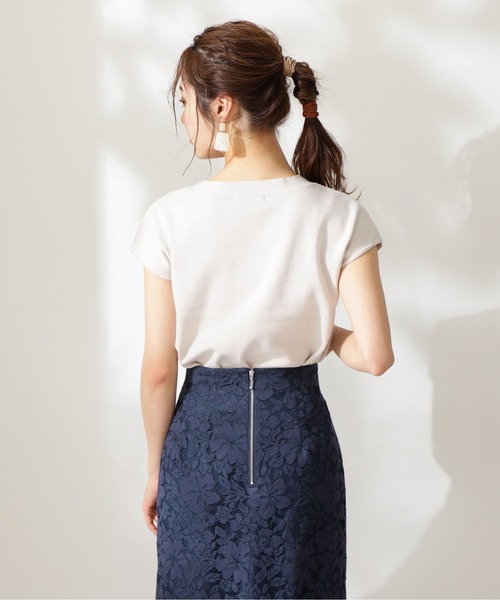 PROPORTION BODY DRESSING（プロポーションボディドレッシング）の「フレンチスリーブボウタイニット / 1211170410（ニット/セーター・レディース・ブラック/グレー・MEDIUM/SMALL）」の11枚目の写真