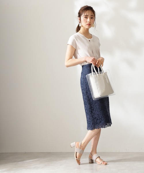 PROPORTION BODY DRESSING（プロポーションボディドレッシング）の「フレンチスリーブボウタイニット / 1211170410（ニット/セーター・レディース・ブラック/グレー・MEDIUM/SMALL）」の8枚目の写真