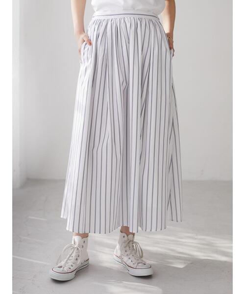 CRAFT STANDARD BOUTIQUE(クラフトスタンダードブティック)の「綿ブロードギャザースカート② *◇(スカート・レディース・ブルー系その他4/ライトグレー・MEDIUM/LARGE)」の16枚目の写真