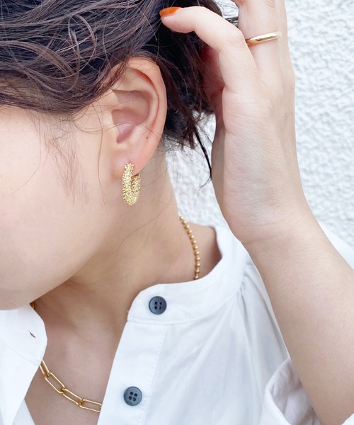 natural couture（ナチュラルクチュール）の「ゴールドフープピアス（ピアス（両耳用）・レディース・その他1/その他3/その他5・FREE）」の11枚目の写真