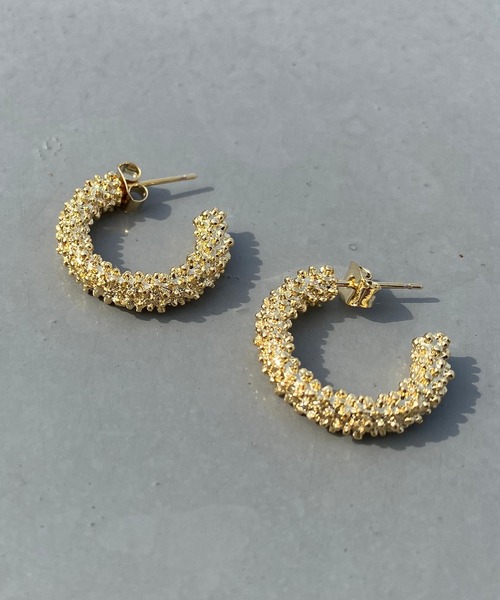 natural couture（ナチュラルクチュール）の「ゴールドフープピアス（ピアス（両耳用）・レディース・その他1/その他3/その他5・FREE）」の5枚目の写真