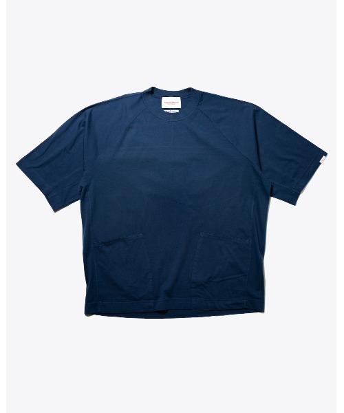 Vincent et Mireille（バンソンエミレイユ）の「【VINCENT ET MIREILLE ヴァンソン エ ミレイユ】ユニセックス ラウンドバックショートスリーブＴシャツ（Tシャツ/カットソー・メンズ・ネイビー/オフホワイト/ライトグリーン/ダークグレー/グレイッシュベージュ・40/38/42/36）」の5枚目の写真