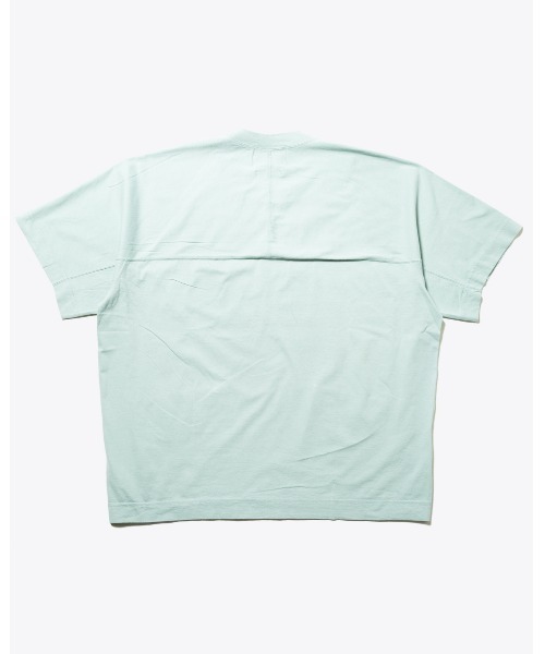 Vincent et Mireille（バンソンエミレイユ）の「【VINCENT ET MIREILLE ヴァンソン エ ミレイユ】ユニセックス ラウンドバックショートスリーブＴシャツ（Tシャツ/カットソー・メンズ・ネイビー/オフホワイト/ライトグリーン/ダークグレー/グレイッシュベージュ・40/38/42/36）」の6枚目の写真