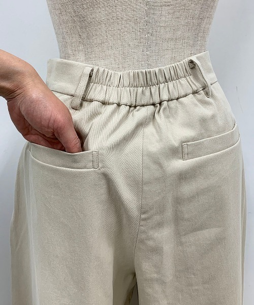 PICCIN（ピッチン）の「コットンワイドパンツ（その他パンツ・レディース・ベージュ/グリーン・M）」の15枚目の写真