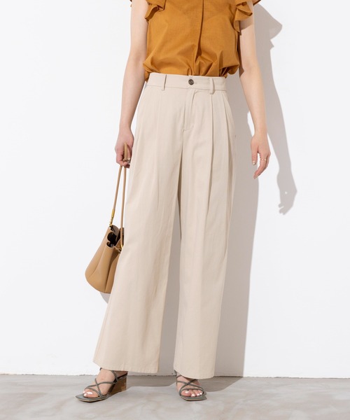 PICCIN（ピッチン）の「コットンワイドパンツ（その他パンツ・レディース・ベージュ/グリーン・M）」の20枚目の写真