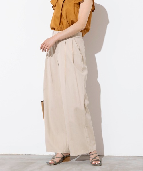 PICCIN（ピッチン）の「コットンワイドパンツ（その他パンツ・レディース・ベージュ/グリーン・M）」の21枚目の写真