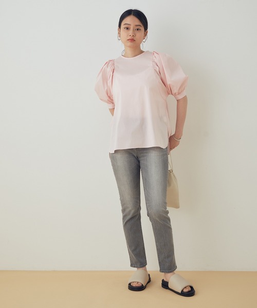 ADAM ET ROPE'（アダムエロペ）の「パフィスライダーサンダル（サンダル・レディース・オフホワイト/キャメル・23.5cm/24.5cm/23.0cm/24.0cm）」の7枚目の写真