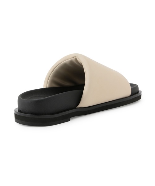 ADAM ET ROPE'（アダムエロペ）の「パフィスライダーサンダル（サンダル・レディース・オフホワイト/キャメル・23.5cm/24.5cm/23.0cm/24.0cm）」の4枚目の写真