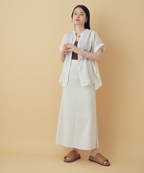 ADAM ET ROPE'（アダムエロペ）の「パフィスライダーサンダル（サンダル・レディース・オフホワイト/キャメル・23.5cm/24.5cm/23.0cm/24.0cm）」の6枚目の写真