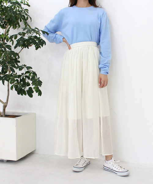 MODE ROBE(モードローブ)の「シンプルカラーニット(ニット/セーター・レディース・ピンク/ブルー/アイボリー・FREE)」の14枚目の写真