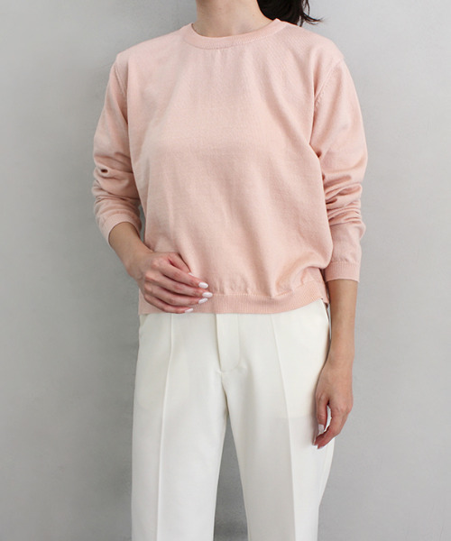 MODE ROBE(モードローブ)の「シンプルカラーニット(ニット/セーター・レディース・ピンク/ブルー/アイボリー・FREE)」の22枚目の写真