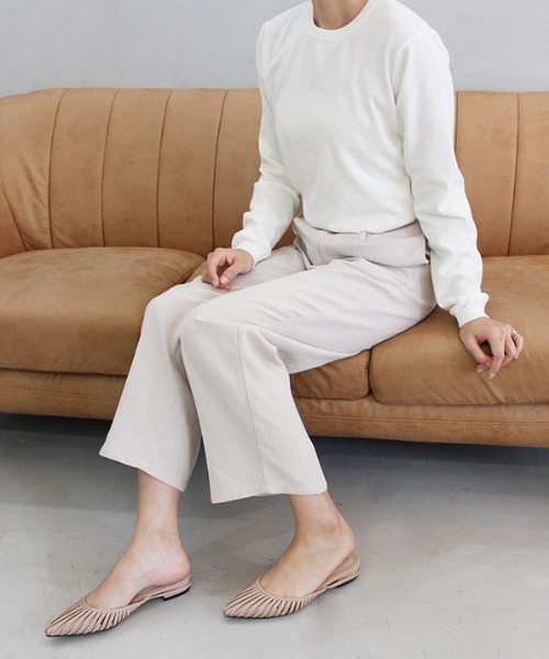 MODE ROBE(モードローブ)の「シンプルカラーニット(ニット/セーター・レディース・ピンク/ブルー/アイボリー・FREE)」の13枚目の写真