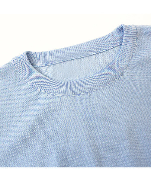 MODE ROBE(モードローブ)の「シンプルカラーニット(ニット/セーター・レディース・ピンク/ブルー/アイボリー・FREE)」の10枚目の写真